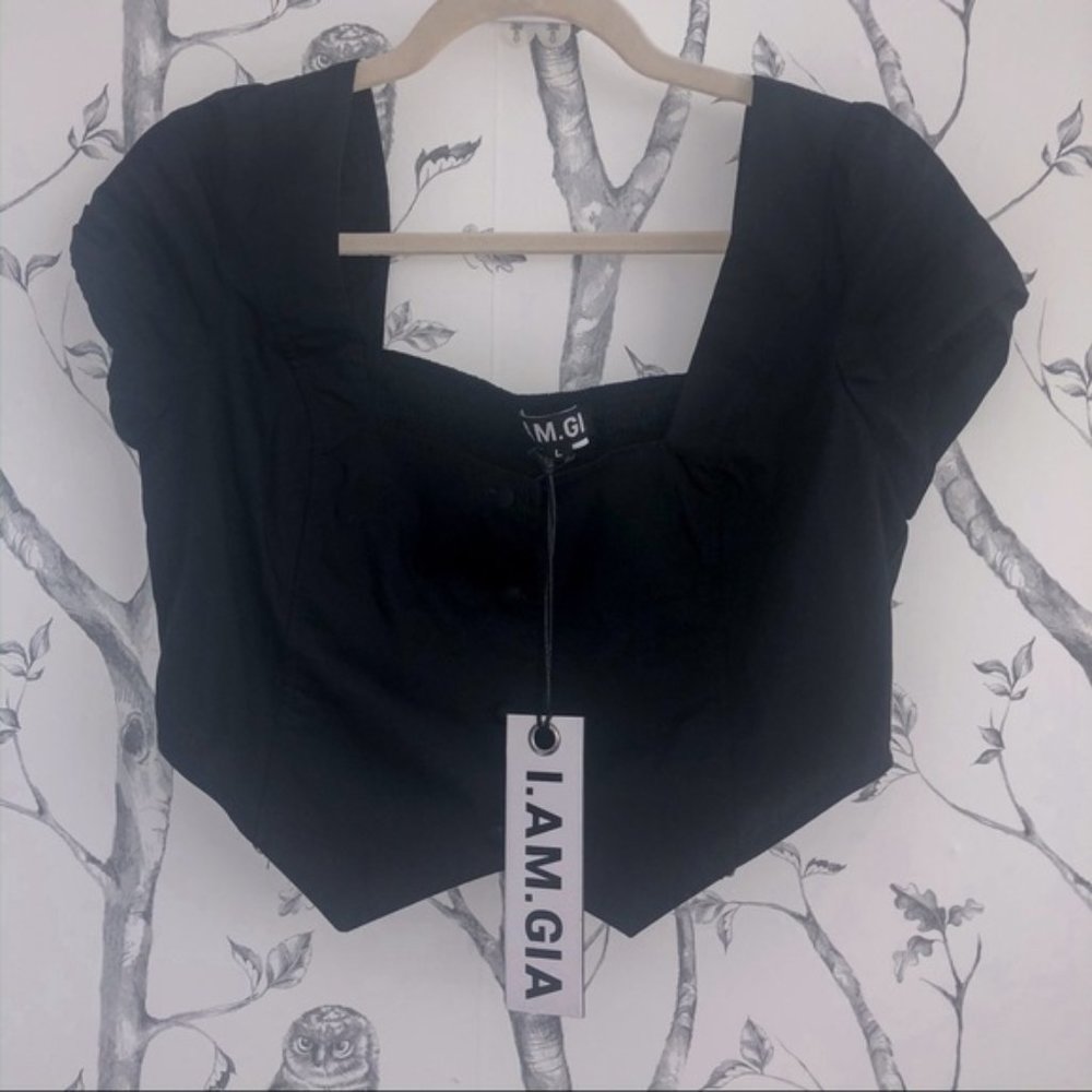 I.AM.GIA ANKAA TOP BLACK L - Picture 6 of 6
